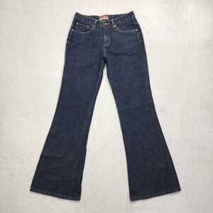 Vintage Unionbay Jeans Womens 3 Juniors Blue Mid Rise Bell Bottom Flare 90s Y2K